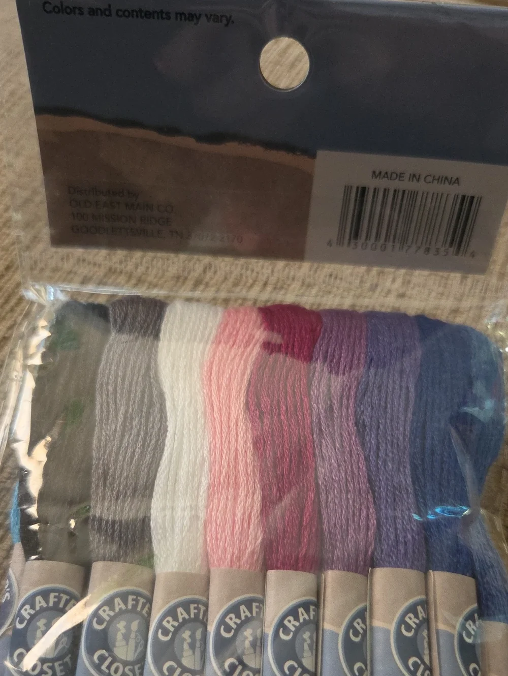 Crafter's Closet Multi-Colored Embroidery Floss 18 Colors